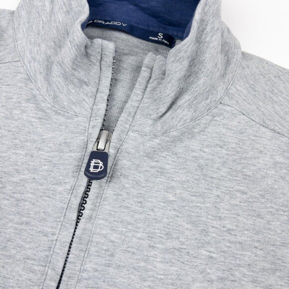 B. Draddy Pullover Sweatshirt Men's Small 1/2 Zip Heather Gray Pocket Golf - Picture 6 of 12